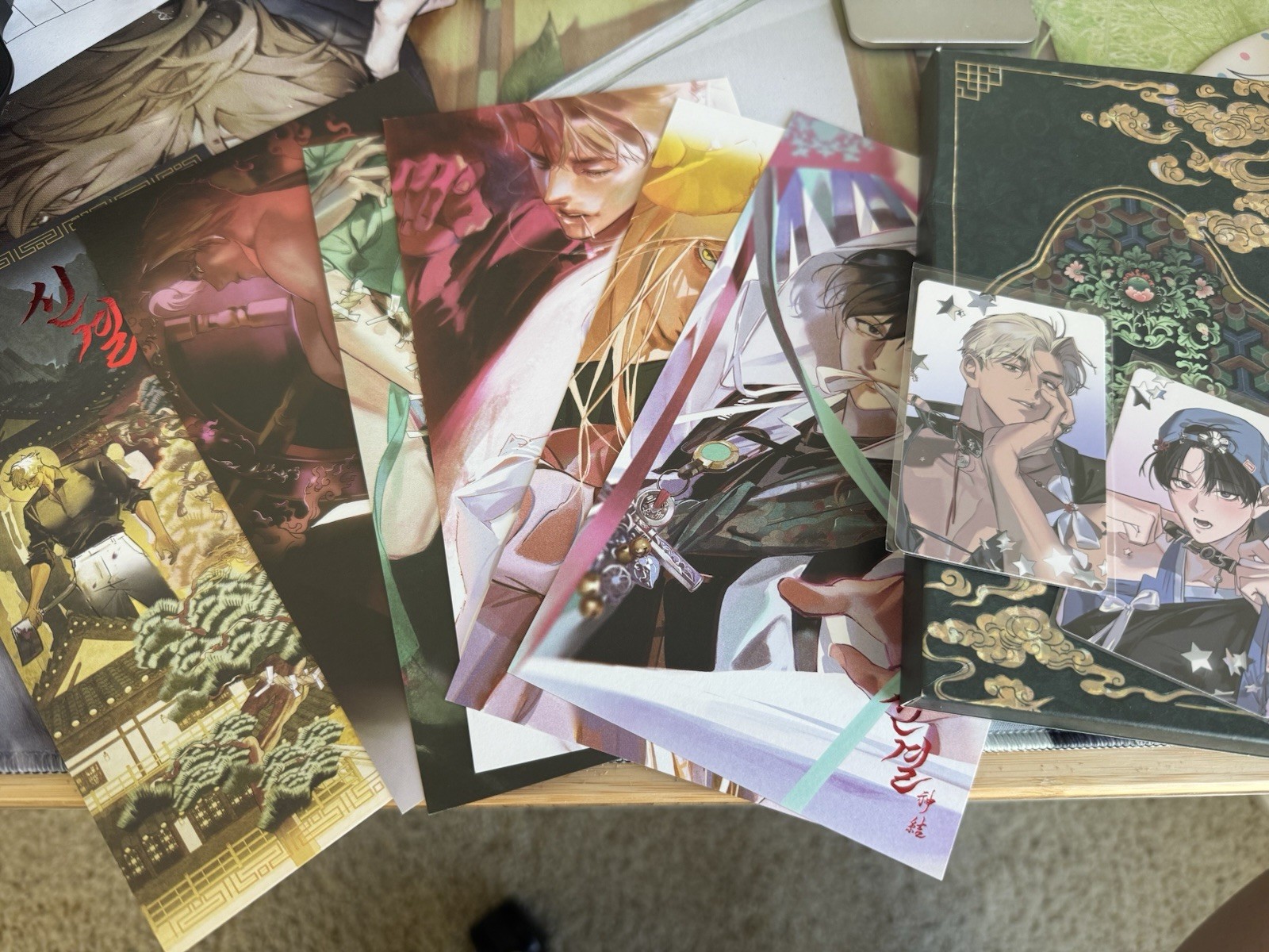 The Thread Never Burned Postcard Set Lezhin BL Manhwa Korean