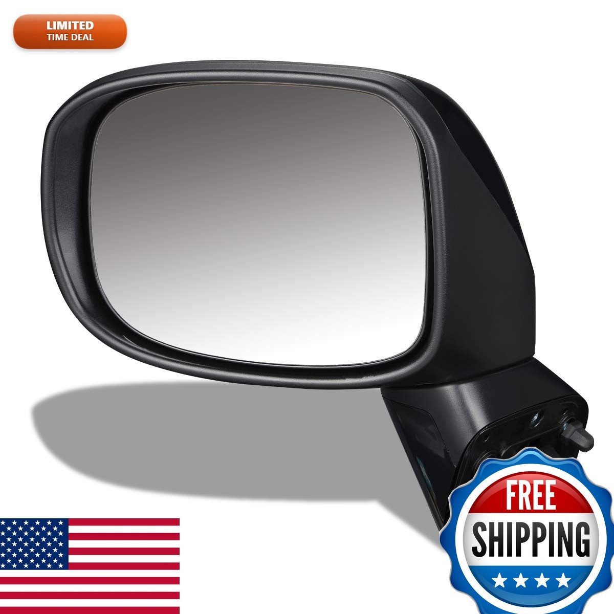 DNA Motoring OEM-MR-HO1320298 Powered Turn Signal Left Side Mirror 12-13 Honda