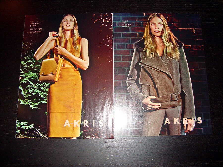 AKRIS 2-Page Magazine PRINT AD Fall 2011 TANGA MOREAU