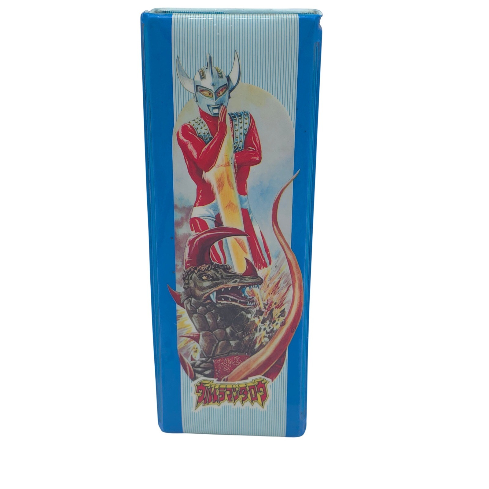 Vintage 1970s Banso Ultraman Taro Tin Pencil Case Japan Retro Unused Inserts