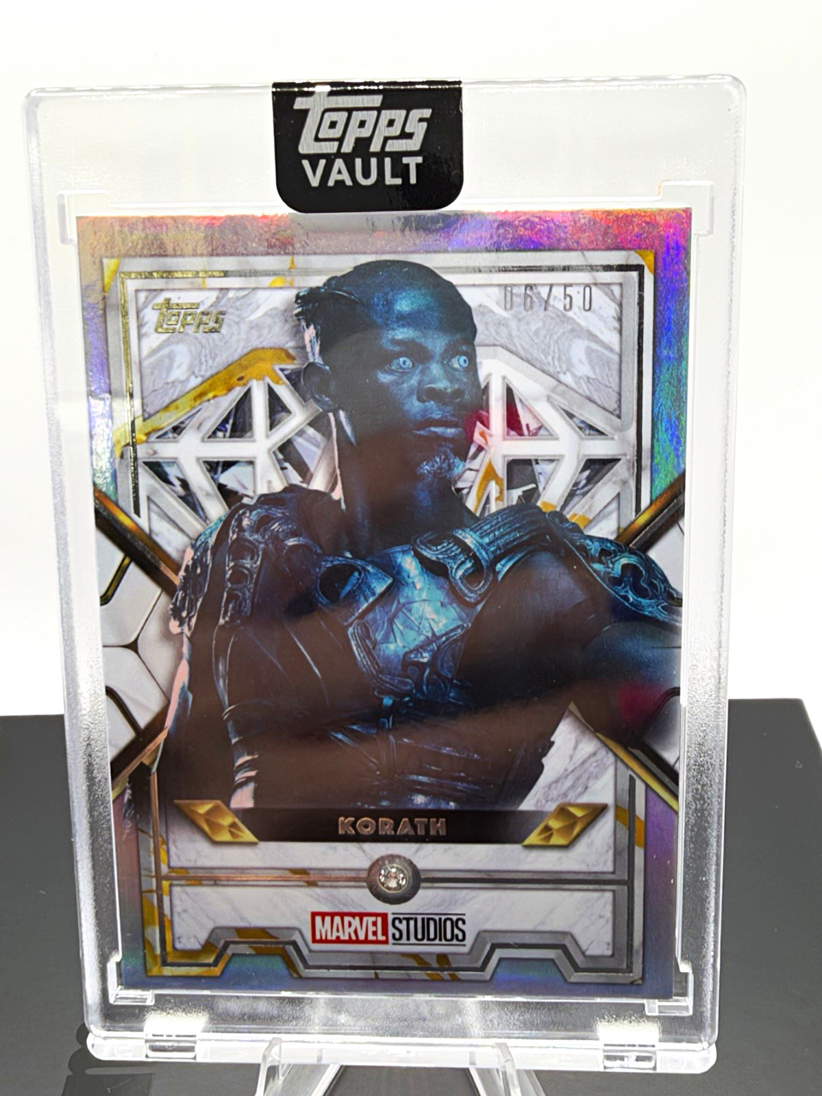 2026 Topps Vault Marvel Korath Marvel Diamonds Silver 06/50 MD-20 Encased