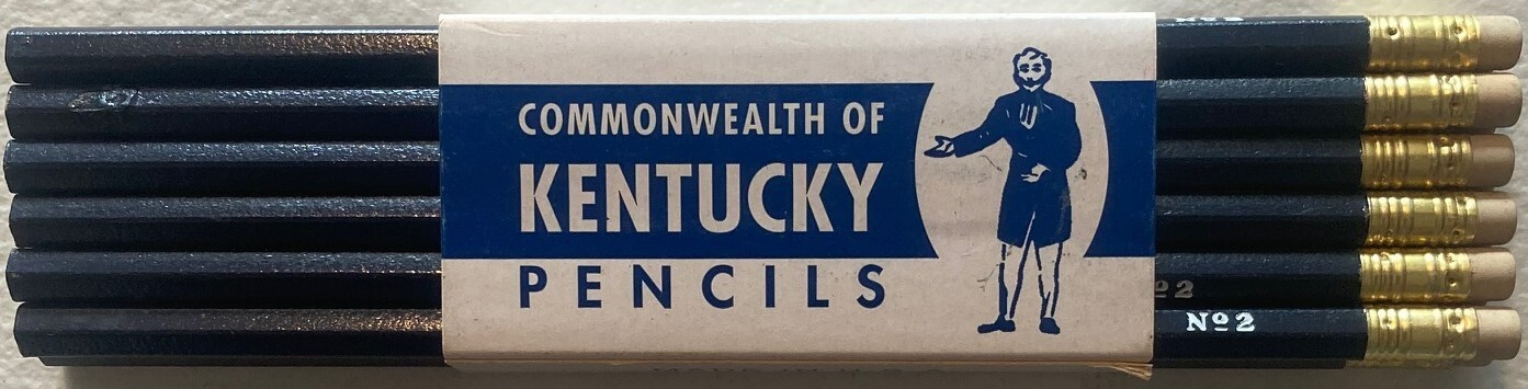 1960 - 1970s Pack of 12 Commonwealth of Kentucky Pencils-For State employee use.