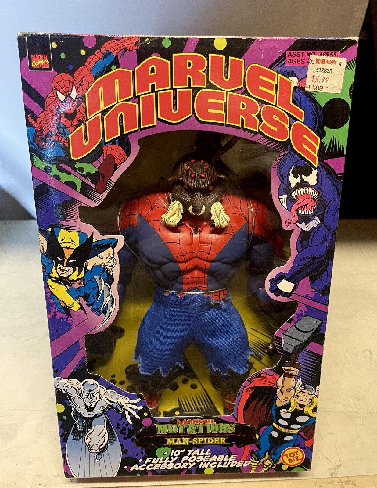 SPIDER MAN TOY BIZ MAN-SPIDER MARVEL UNIVERSE 10