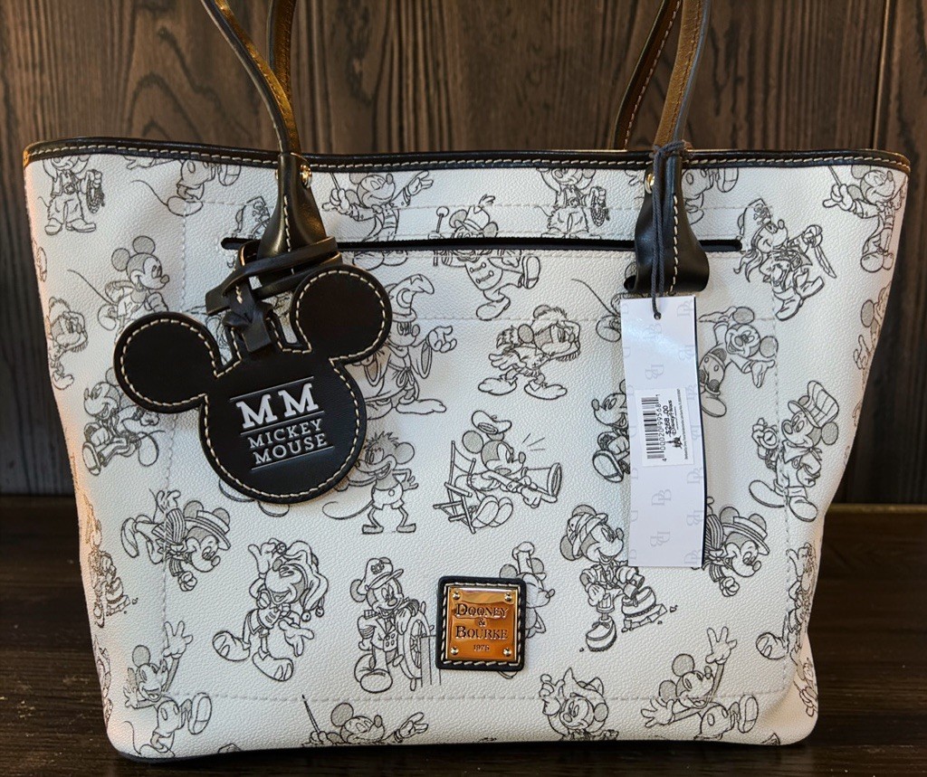 Disney Dooney & Bourke Mickey Through the Years 90th Birthday Celebration Tote