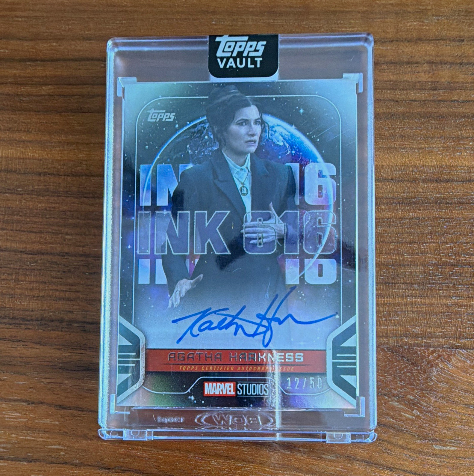 2026 Topps Marvel Vault Agatha Harkness INK-616 Kathryn Hahn Auto /50