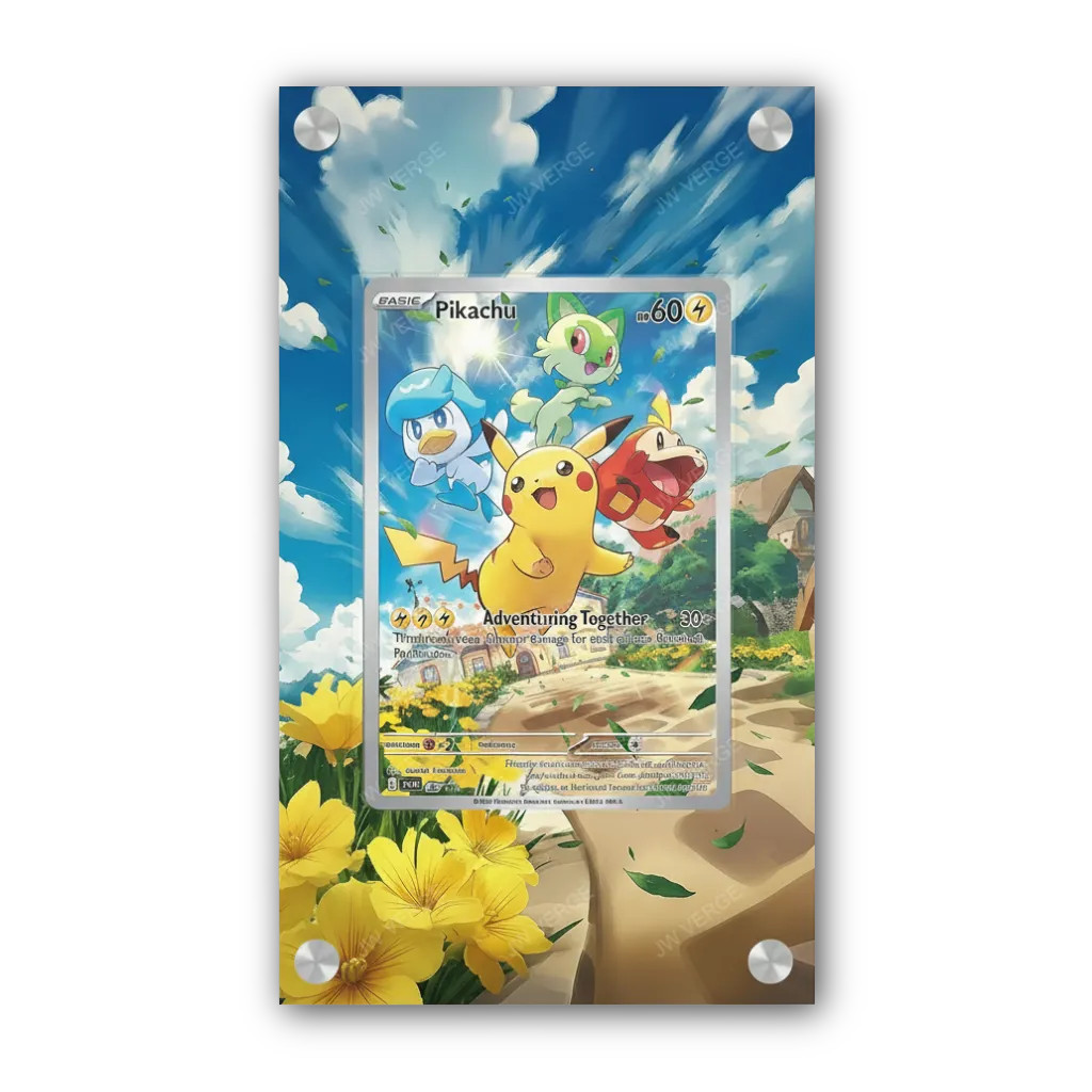 Pikachu 027 - Exclusive Pokémon Extended Artwork Display Case