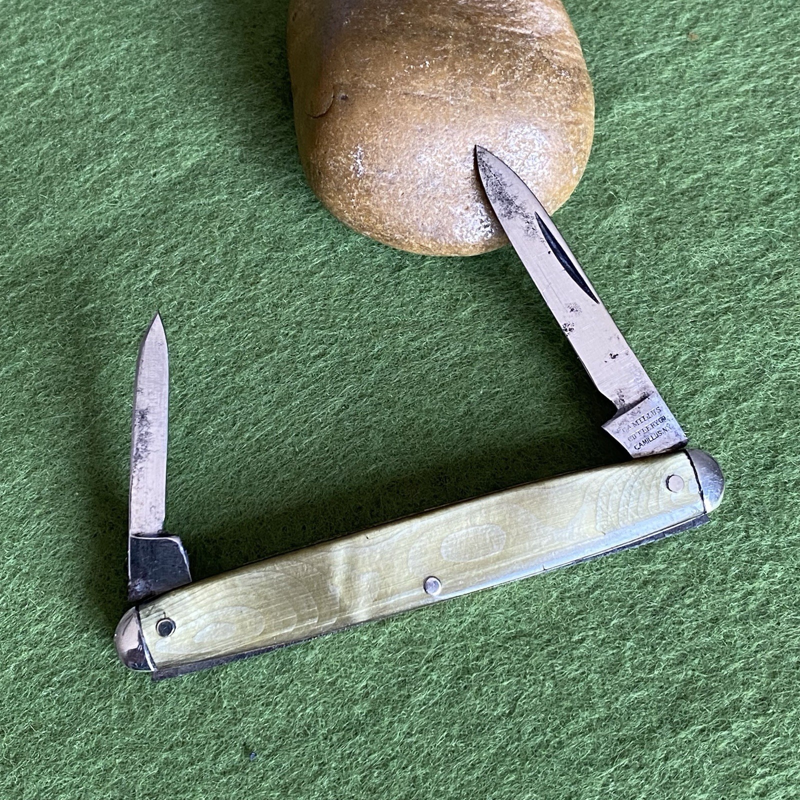 Early Vintage Camillus New York 3 Line Gents Pen Pocket Knife Early Vintage Camillus New York 3 Line Gents Pen Pocket Knife