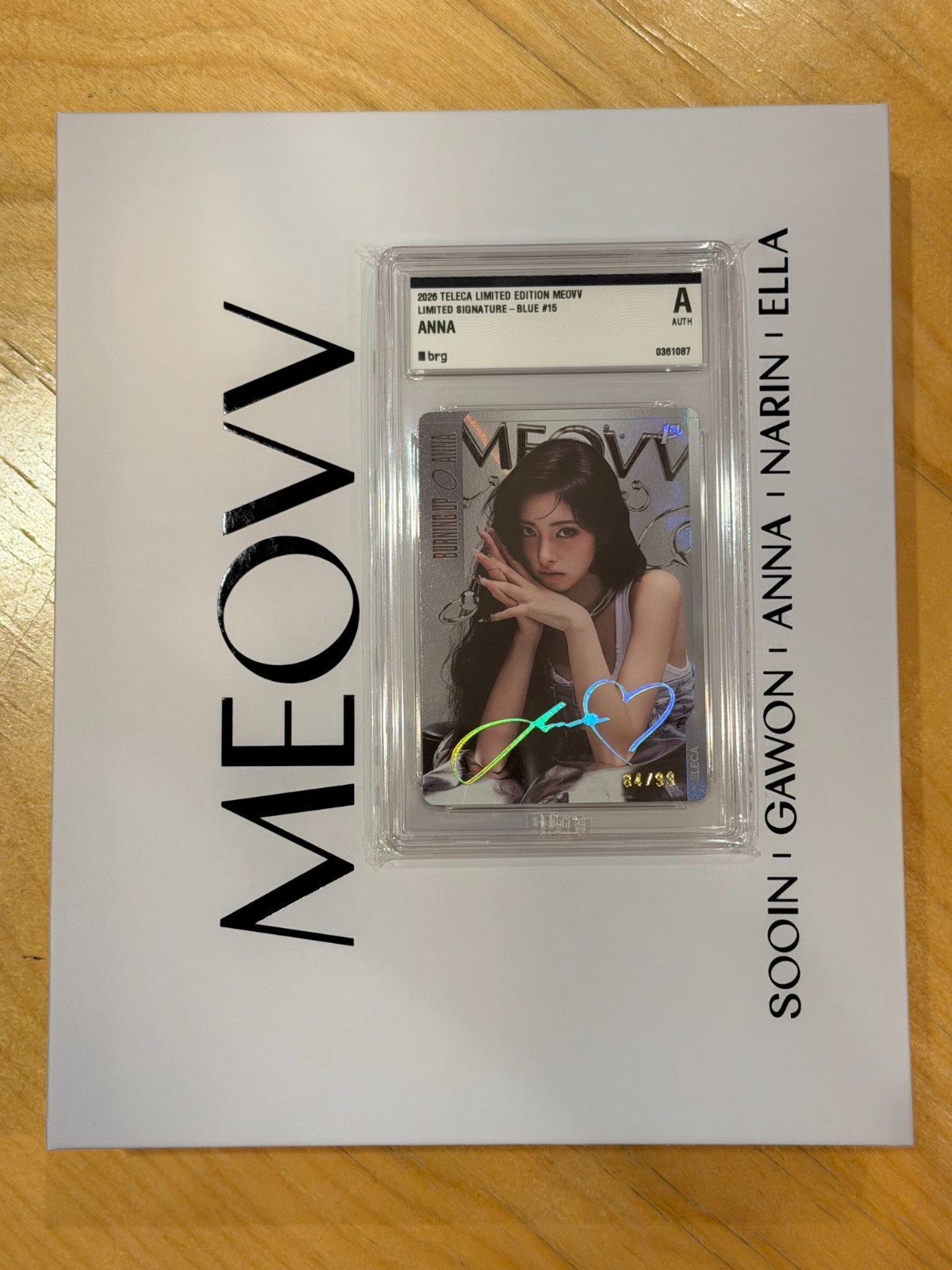 2026 Teleca Limited Edition Meovv Anna Signature Blue BRG Authentic