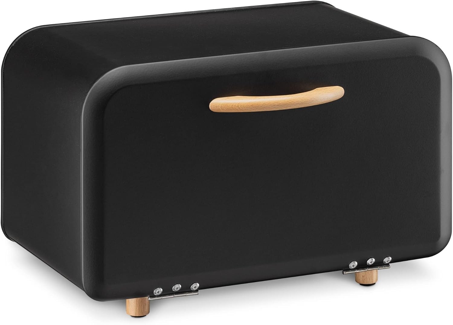 Bread Box - Metal Bread Bin Storage Tin with Front Opening Drop Down Door for...