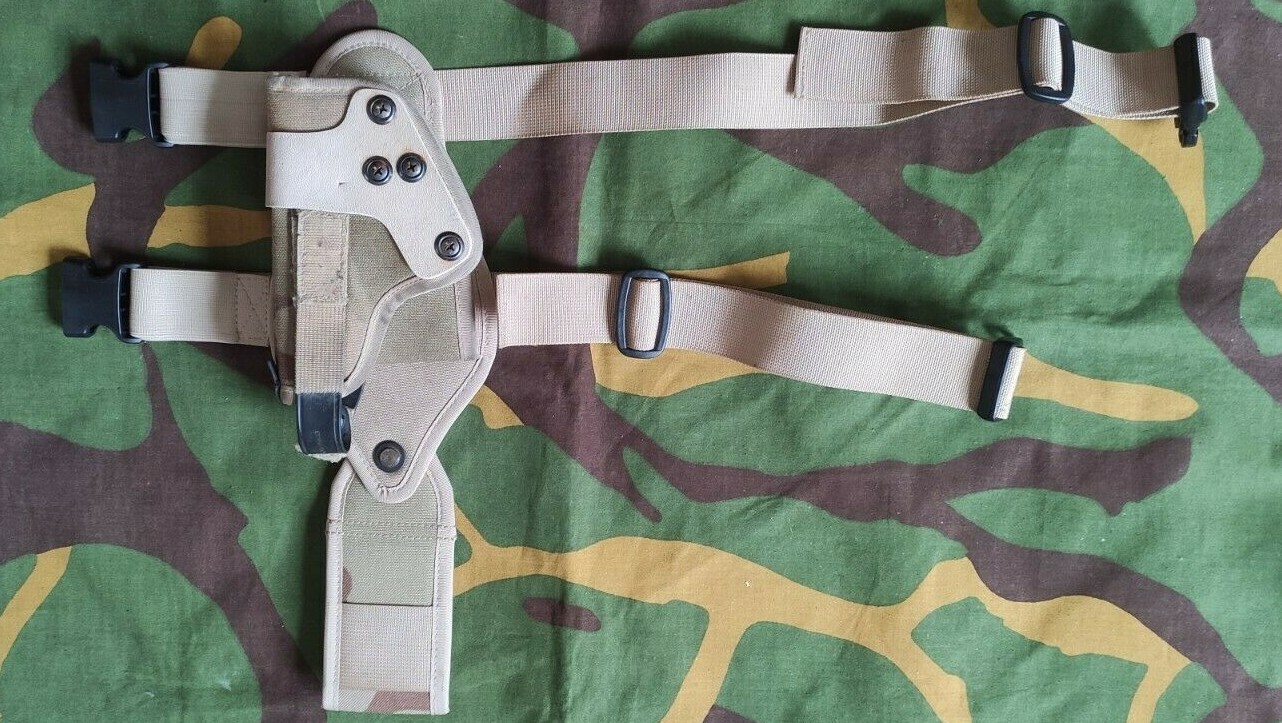 CROATIAN MILITARY KROKO LEG GUN HOLSTER DESERT PATTERN CRO ARMY HS 2000 type 1