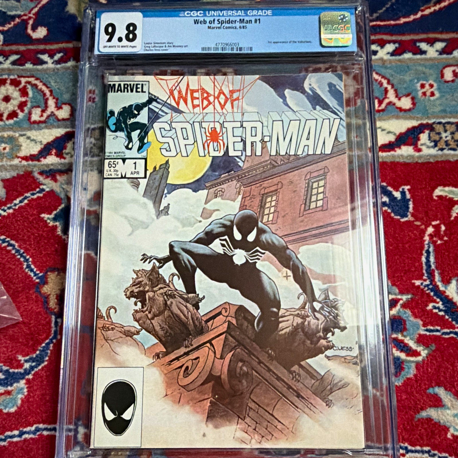 Web of Spider-Man #1 CGC 9.8 (1985) Marvel Comics First Printing