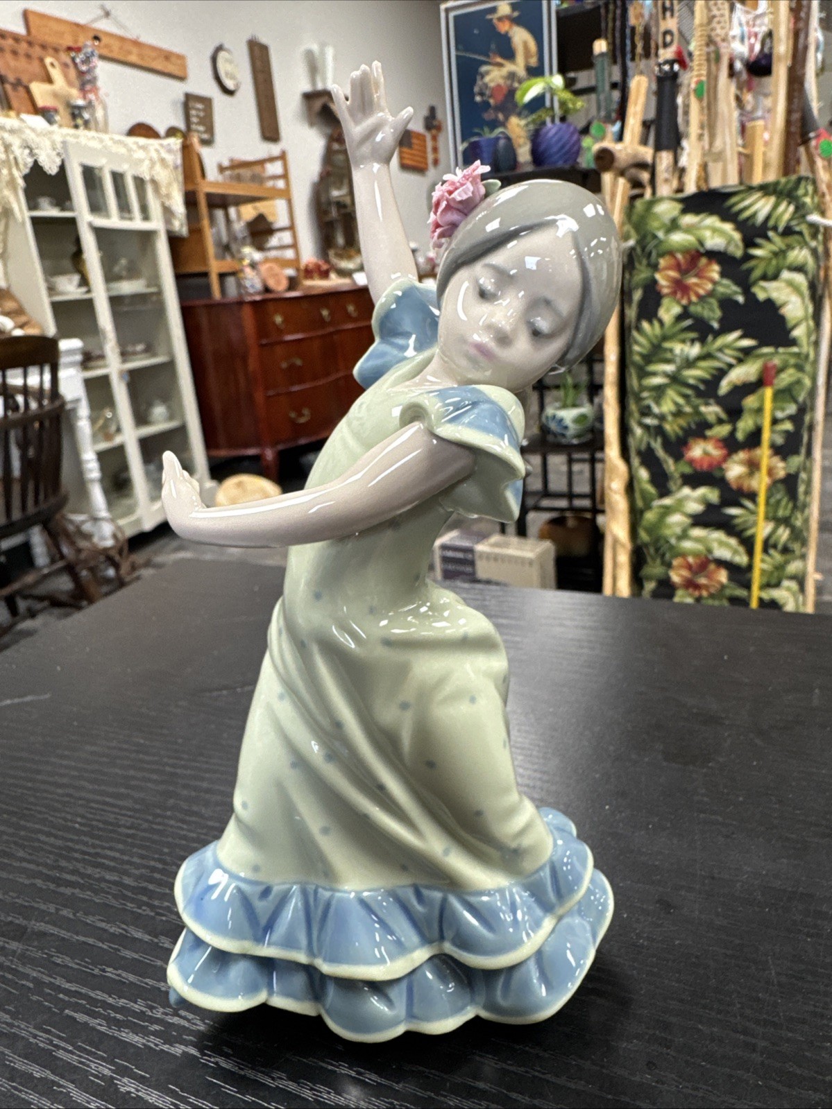 Vtg Lladro Lolita Spanish Flamenco Porcelain Dancer 1983 Model #5192 7.5 in