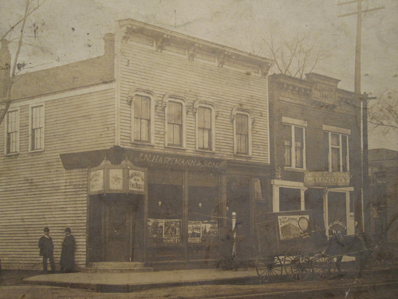 ANTIQUE ANHEUSER-BUSCH BEER SIGN CALUMET HEIGHTS POSTERS TX CHICAGO RPPC PHOTO