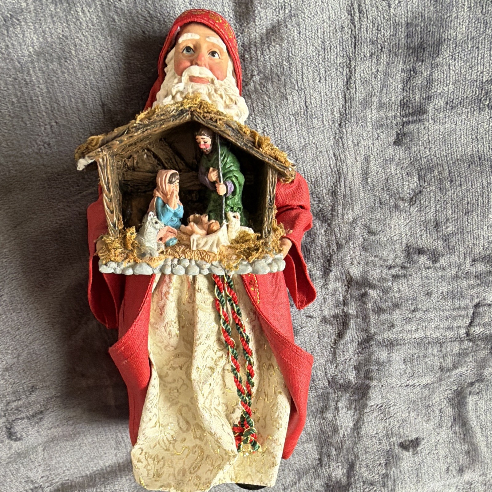 Possible Dreams Clothtiques Artist Designed Santa Claus Nativity Figurine 713150
