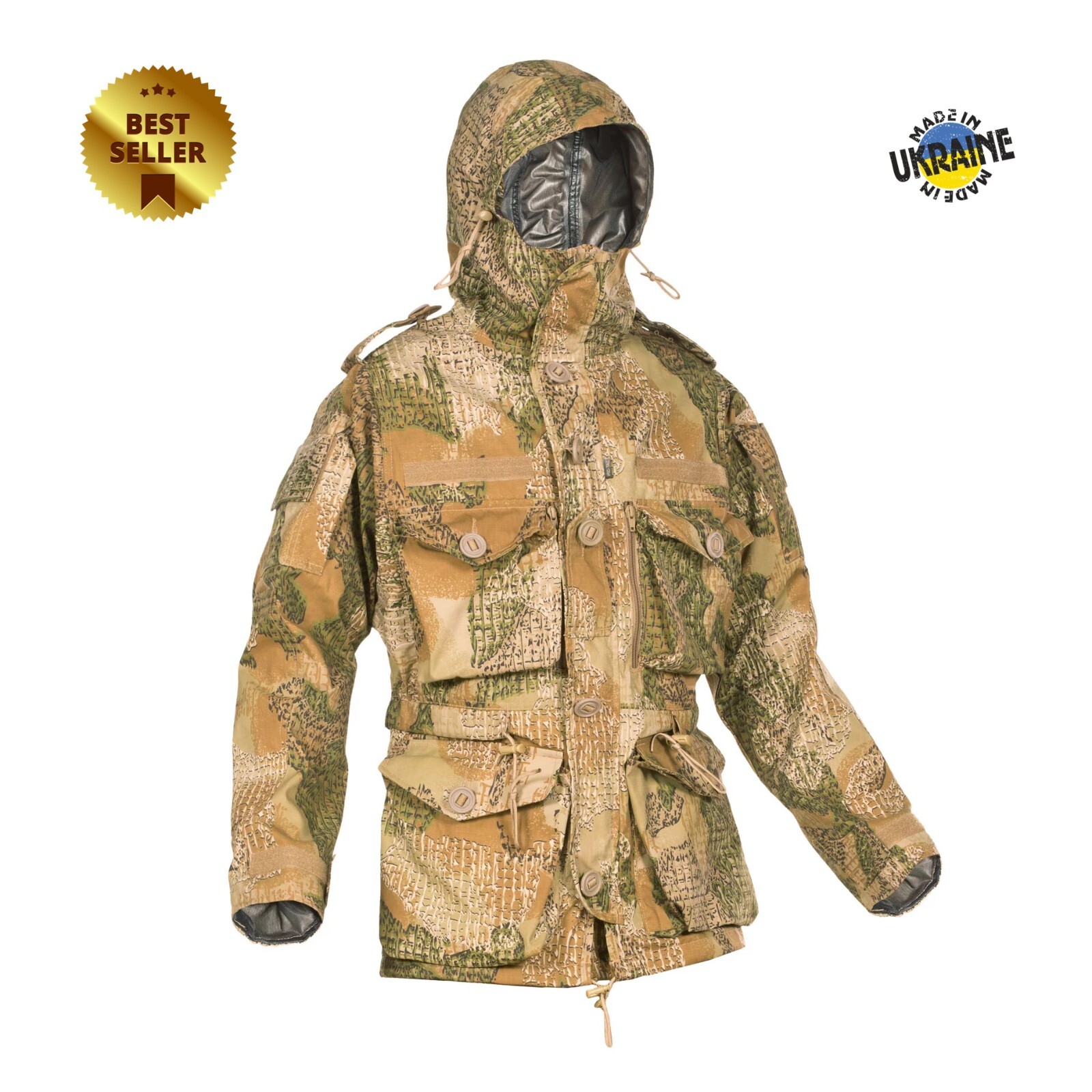 Ukraine PSWP Varan Camo Waterproof Field Jacket Smock XL Tactical Combat Coat