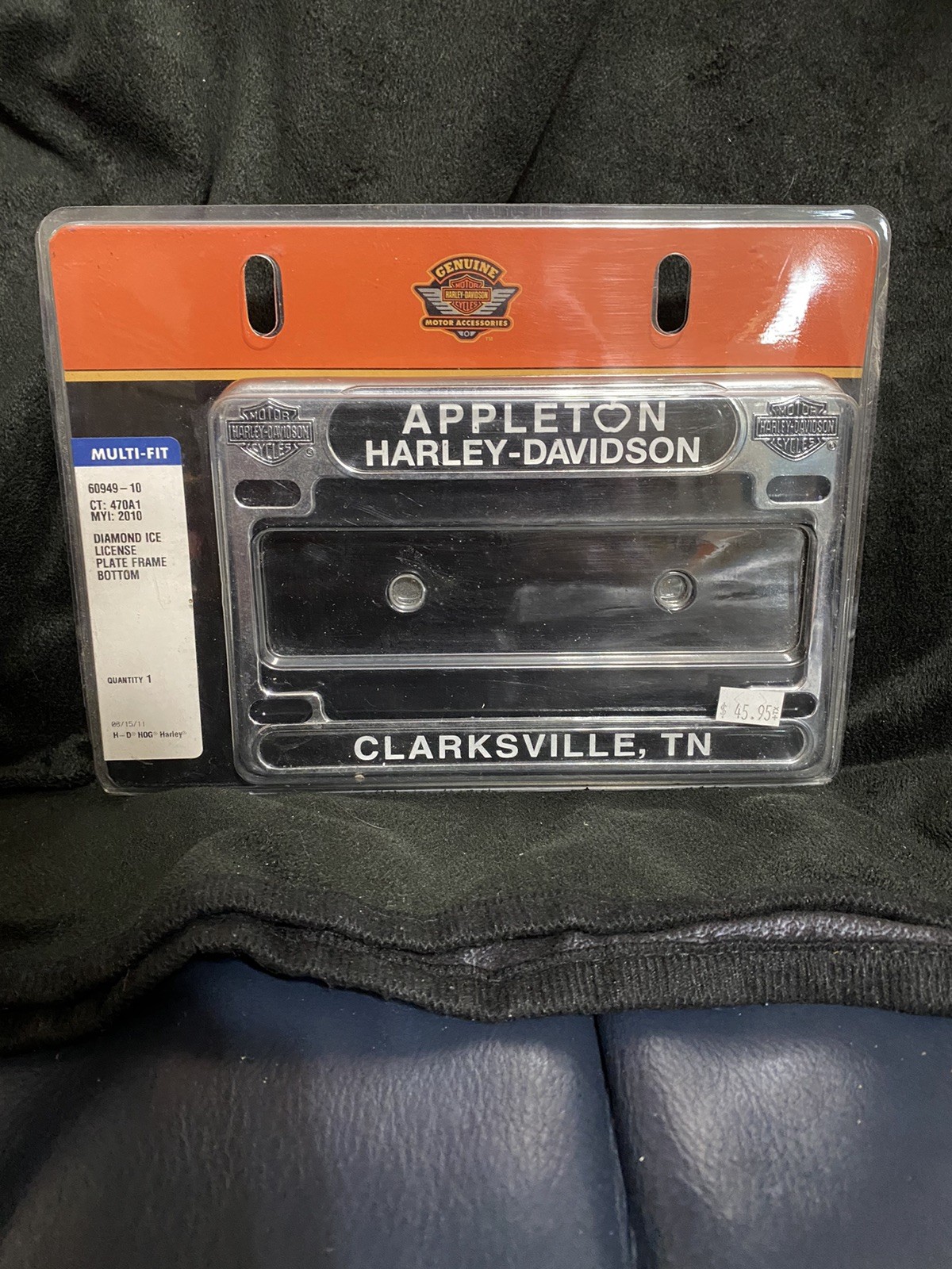 Vintage Harley Davidson Appleton\'s Clarksville TN License Plate Frame...
