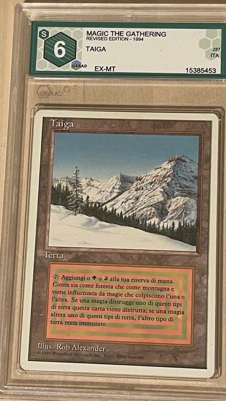 Taiga - FWB - ITALIAN REVISED - EX-MN excellent-mint - GRADED 6 GRADE (PSA eq)