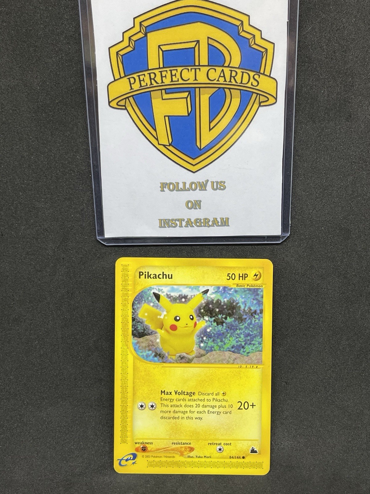 POKÉMON SKYRIDGE PIKACHU COMMON 84/144 NM- ENG