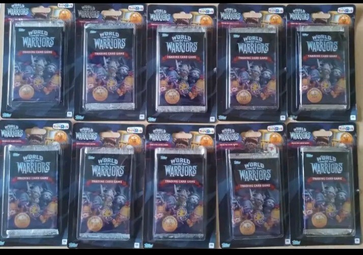 lot of 10 2015 Topps World of Warriors Trading Card Game Sealed Blister Pk #A104