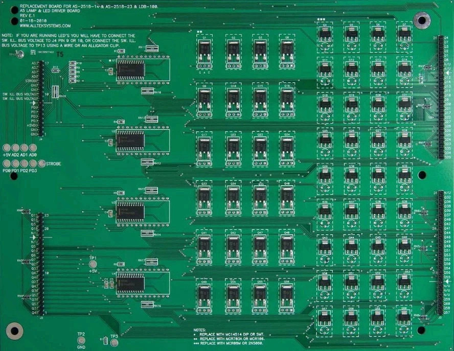 Alltek BALLY, STERN, AND OTHER MANUFACTURES Ultimate Lamp/LED Driver Board -NEW