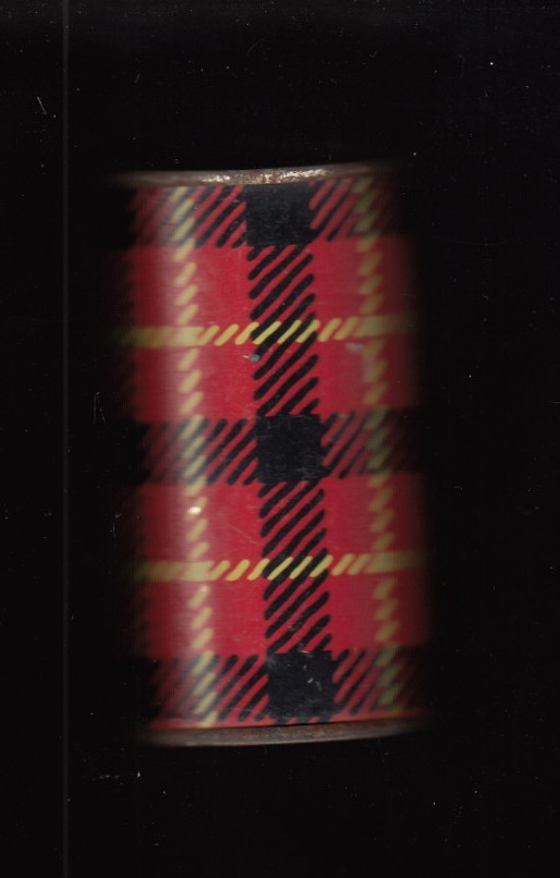 1950\'s Vintage Hamilton Skotch Ice - Freeze Again Tin Red Plaid Design 1950\'s Vintage Hamilton Skotch Ice - Freeze Again Tin Red Plaid Design