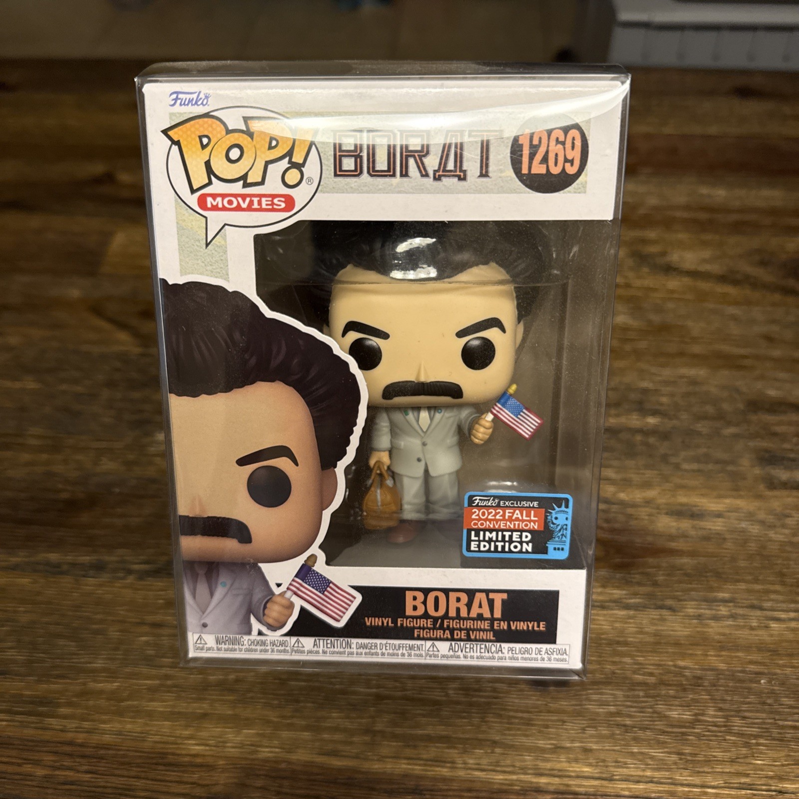 Funko Pop Movies #1269 Borat 2022 Fall Convention Limited Edition W/ Protector