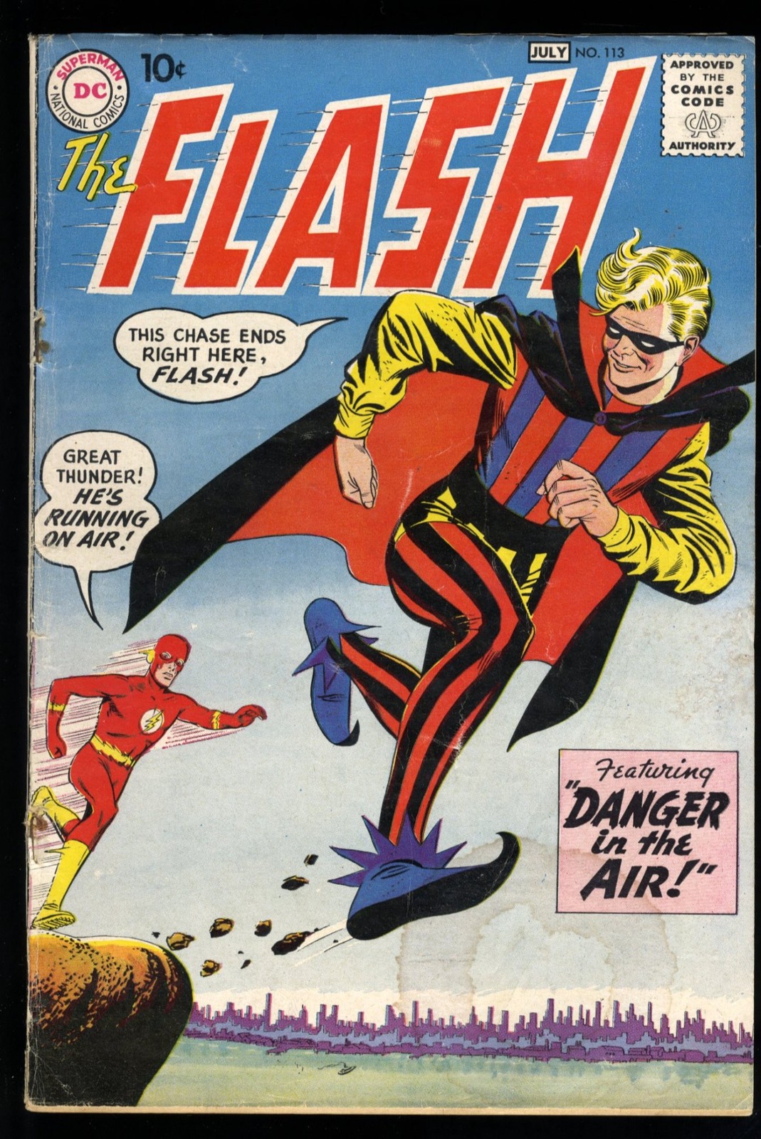Flash #113 VG 4.0 1st Appearance and Origin Trickster  DC Comics 1960