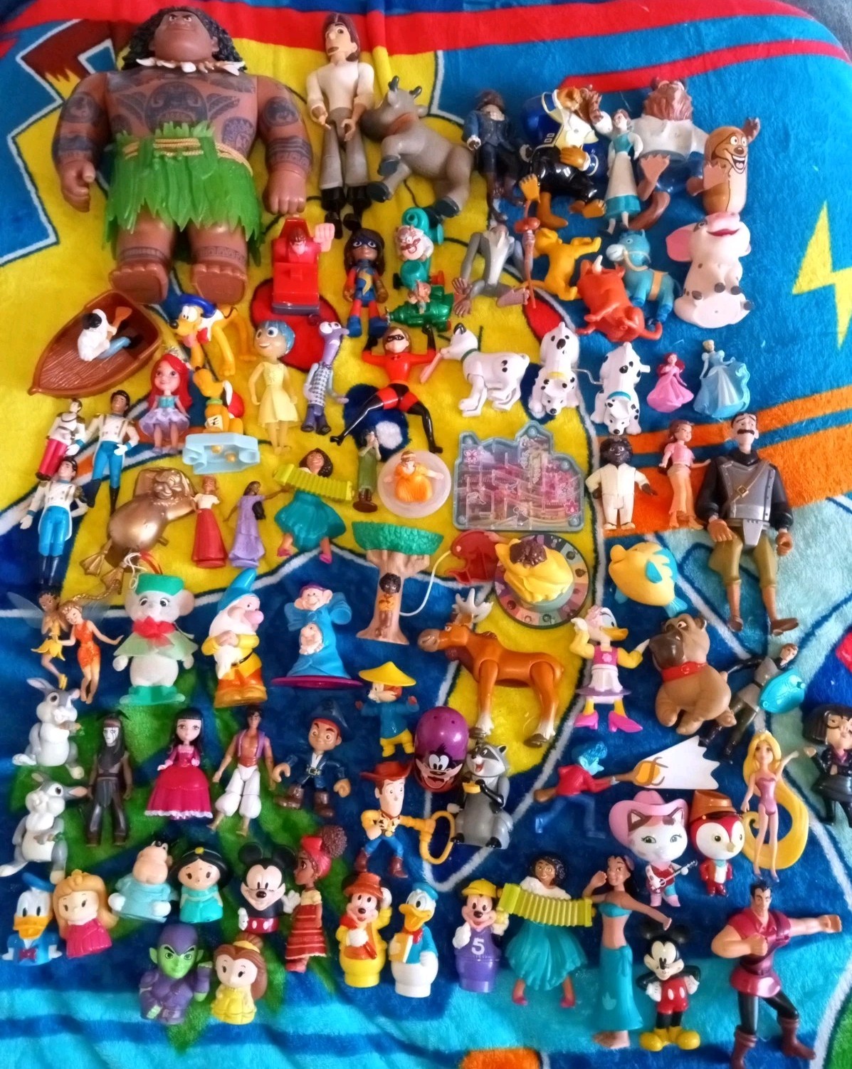 Disney Mixed 75+ Figure Lot Vintage Modern McDonald's Posable 