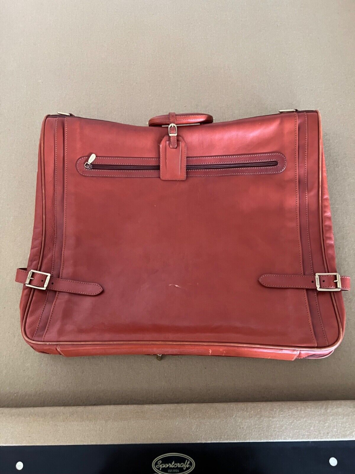 Bally vintage cognac briefcase