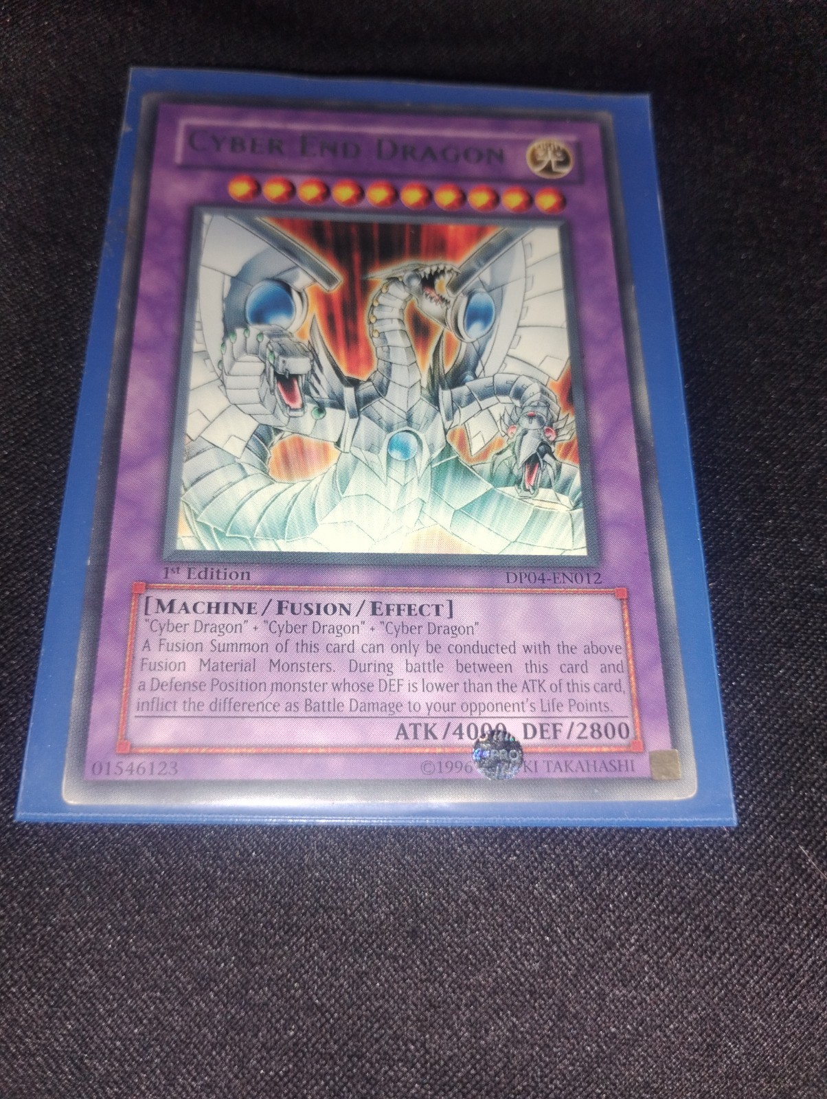 Yu-Gi-OH 1st Ed Cyber End Dragon Ultimate Rare CRV-EN036 PSA 9 MINT Super Clean