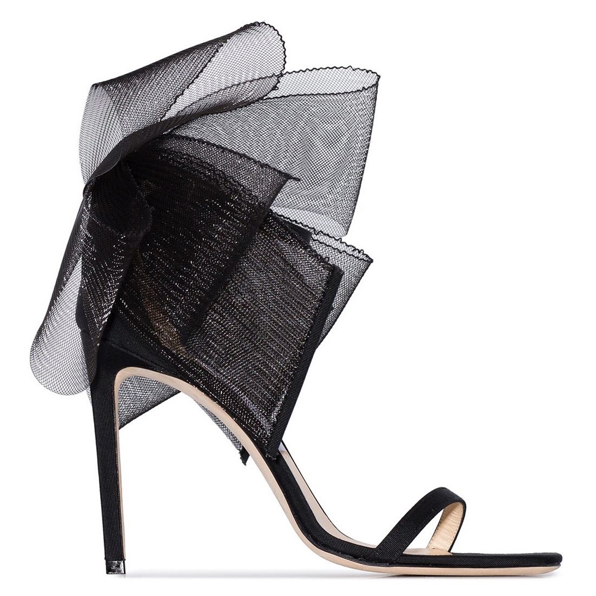 Jimmy Choo Aveline Asymmetric Bow Deatil Sandals