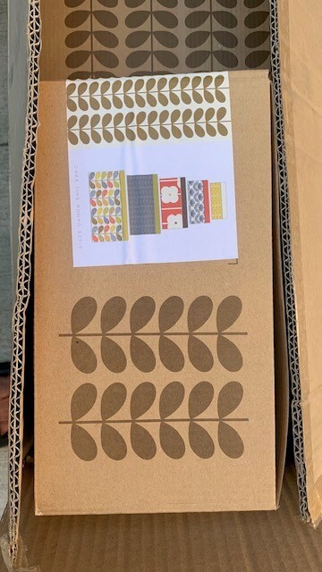 Orla Kiely set 5 cake tin rounds