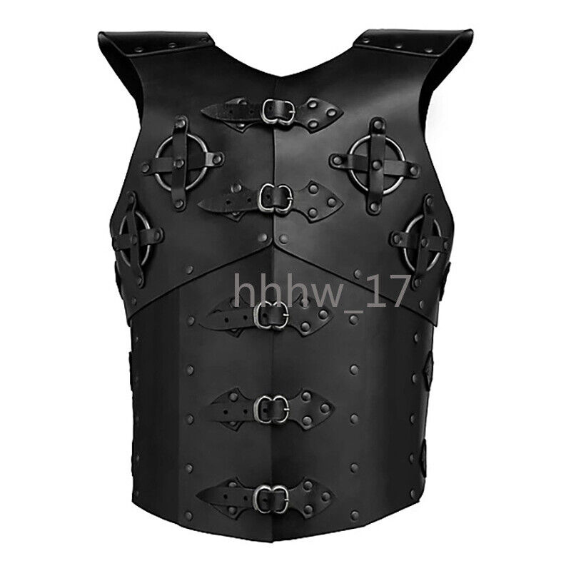 PU Leather Cosplay Armor Medieval Knight Costume Viking Larp Armour Middle Ages
