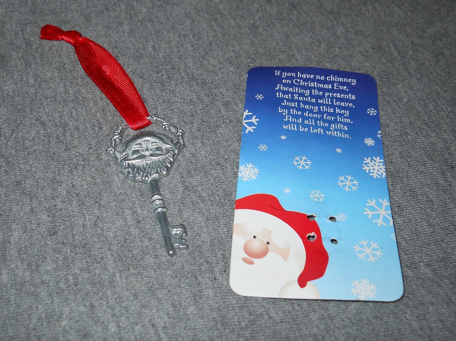 SANTA KEY - Santa's Magic Key for houses without a Chimney - ornament or hang