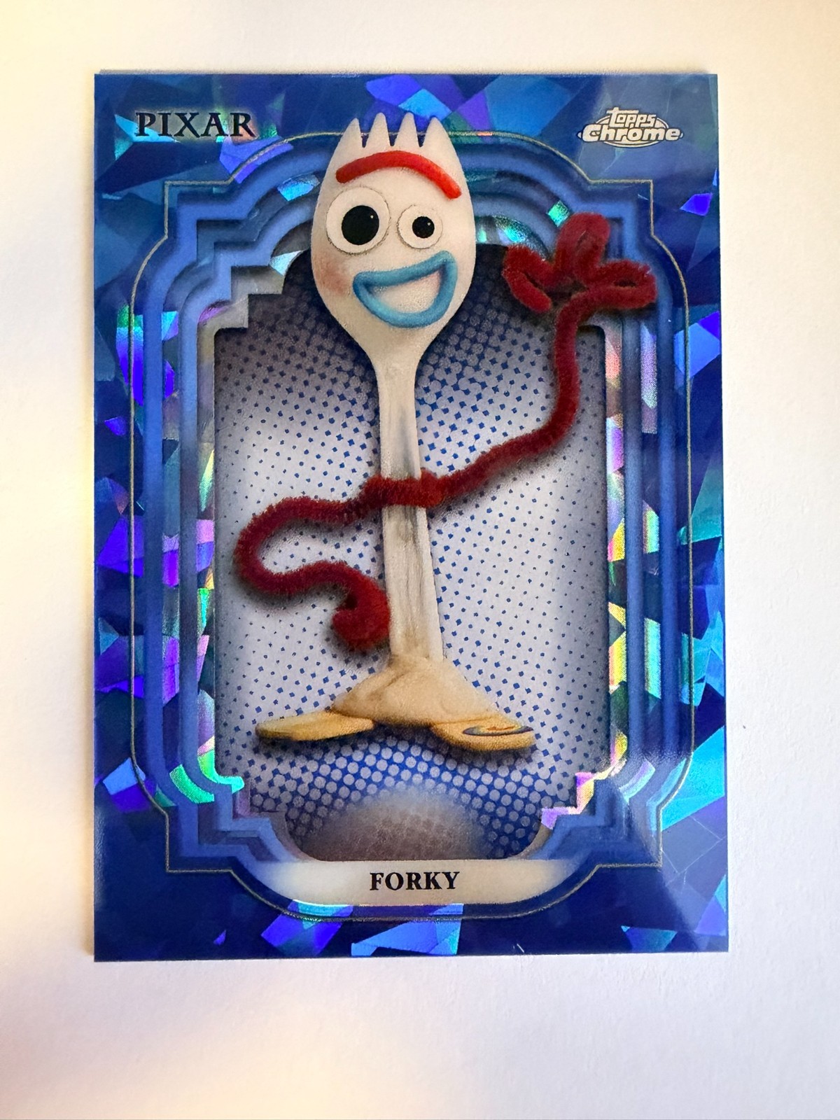 2024 Topps Chrome Disney Sapphire - Forky #72 - 1st Year Sapphire