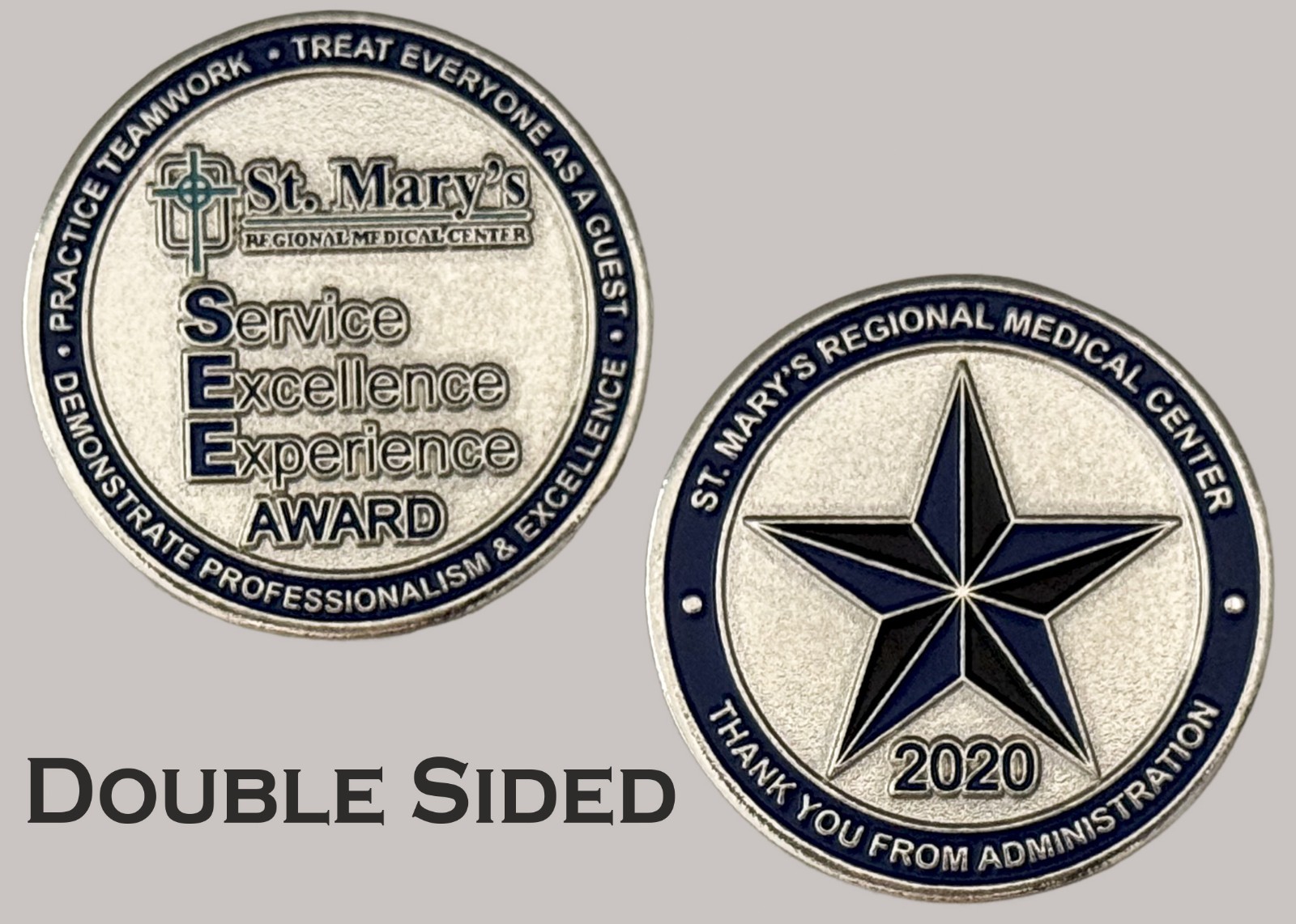 St. Mary's Medical Center 2020 Service Excellence Award Challenge Coin  J#31