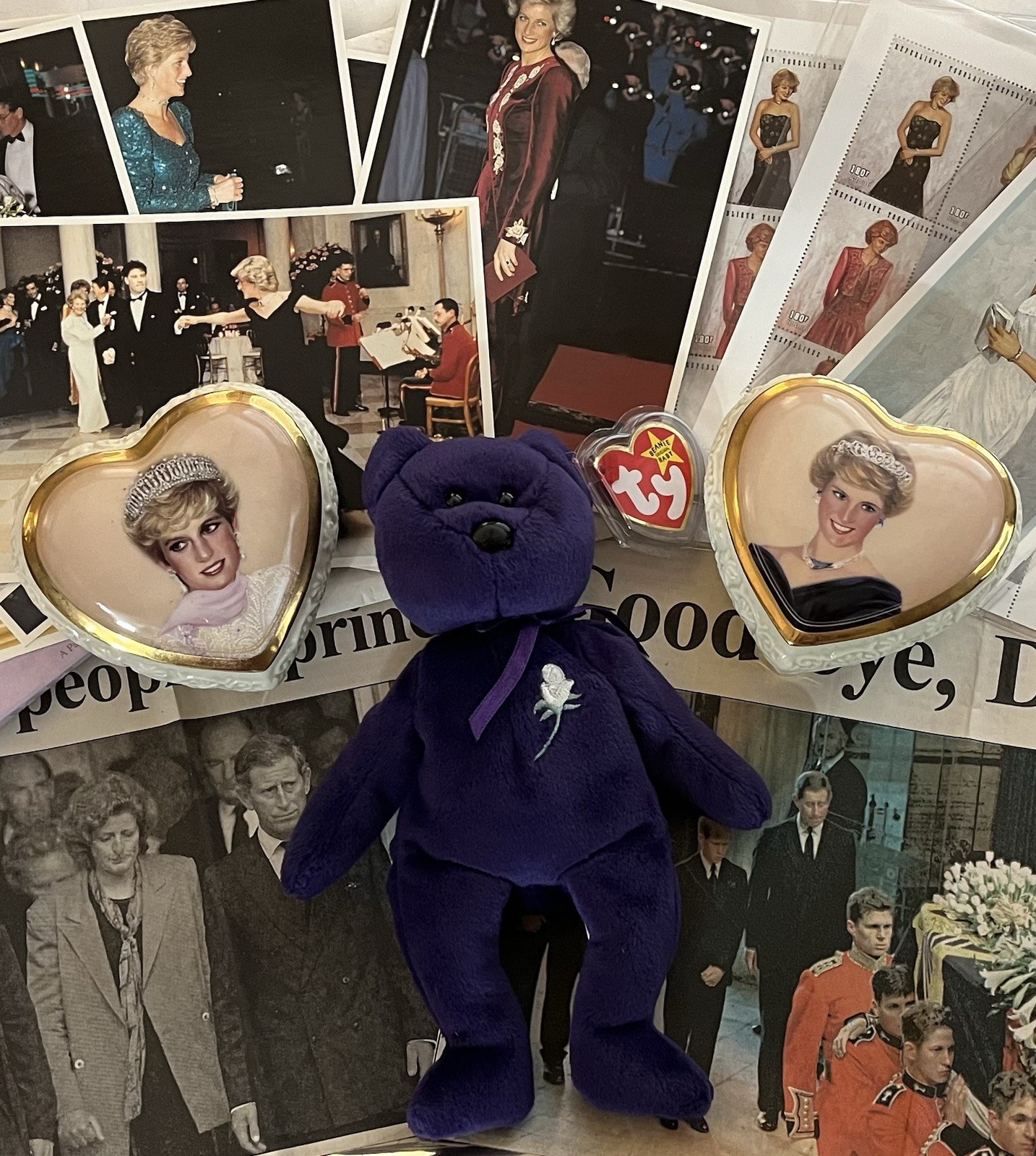 Vintage Princess Diana Commemorative Memorabilia Collection British Royalty