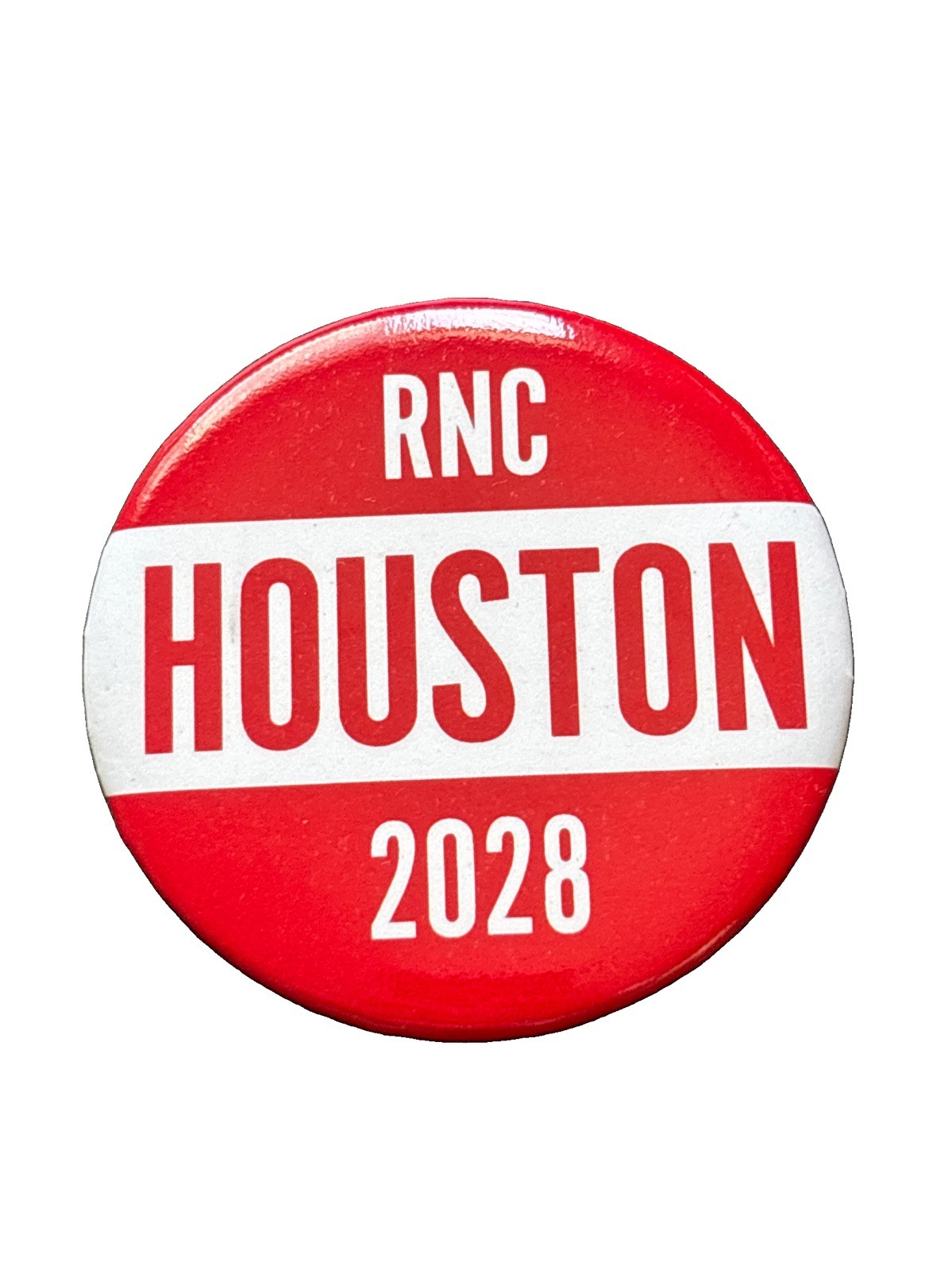 2028 Republican National Convention Official Red Houston Button Host Committee