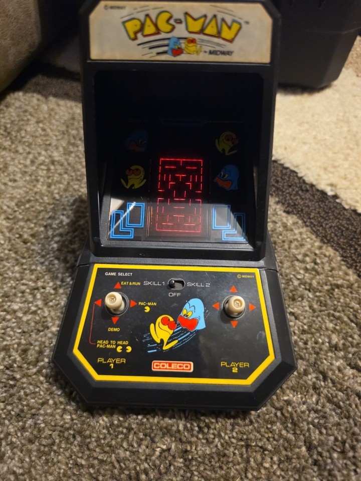 Vintage 1981 Tabletop Pac-Man Arcade Game by Midway's Coleco Works 
