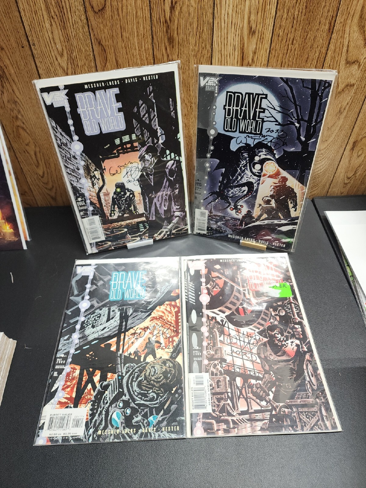 Brave Old World #1-4 Complete Series Signed by William Messner-Loebs