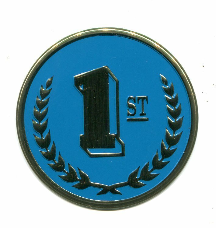 Medallion: 1st (First Place), (2\