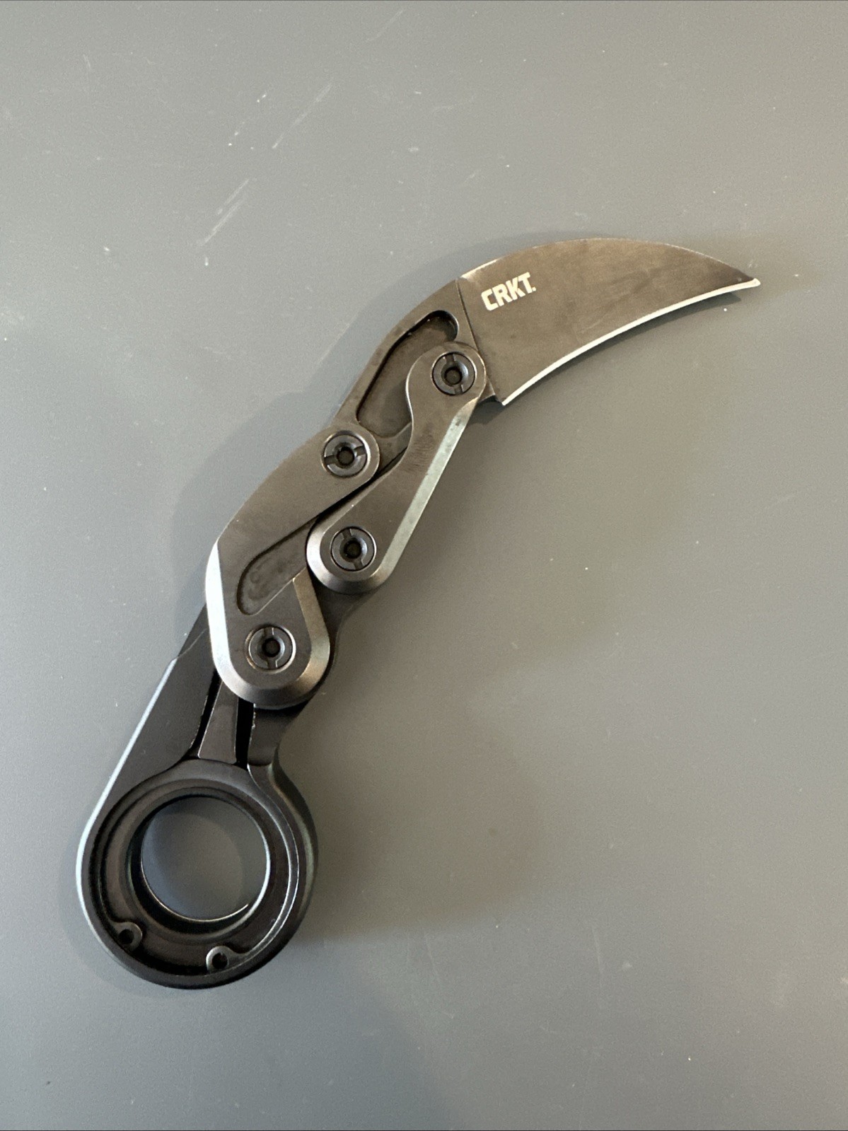 CRKT Provoke 4040 Black Karambit Folding Pocketknife D2 Steel Mechanical Lock