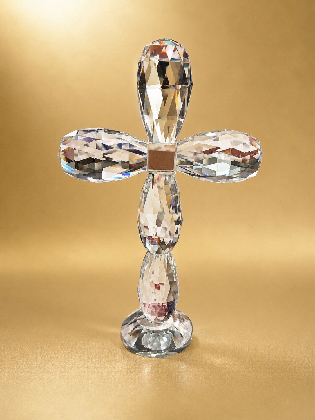 Gorgeous Crystal Cross 8 inch tall, 5.5 inch wide , Religious Cross