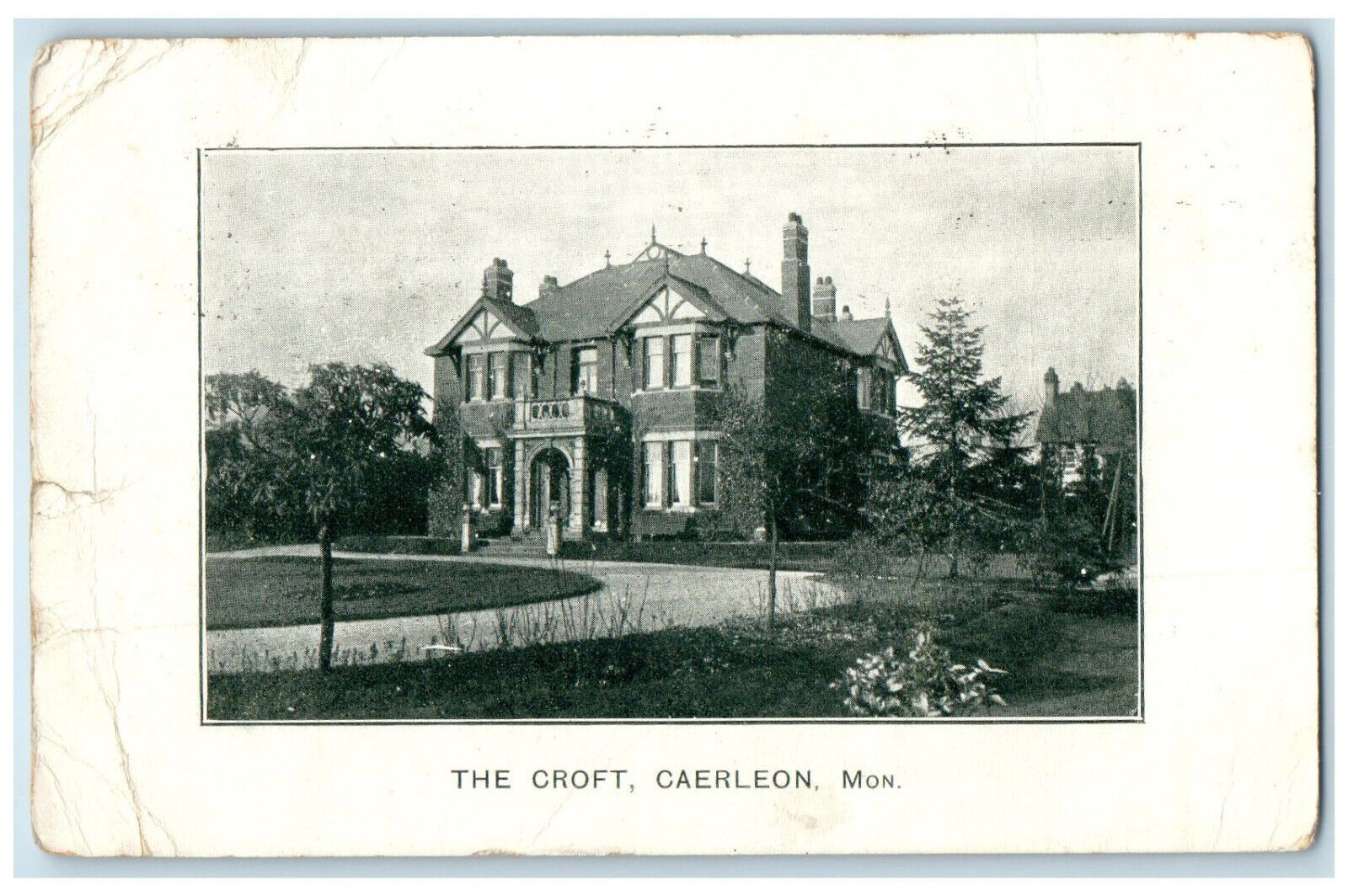 1911 Building of The Croft Caerleon Newport Wales Posted Antique Postcard