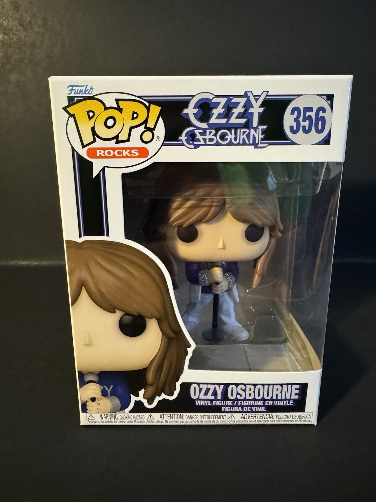 Funko Pop Rocks Ozzy Osbourne Vinyl Figure with Microphone Stand 356