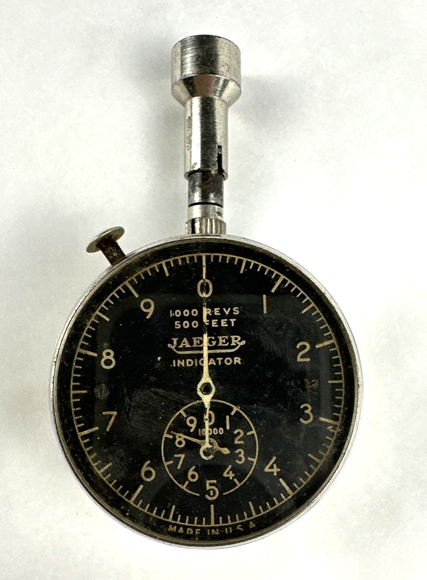Vintage Jaeger Watch Co. Serial #85 WWII Portable Tachometer, Untested 