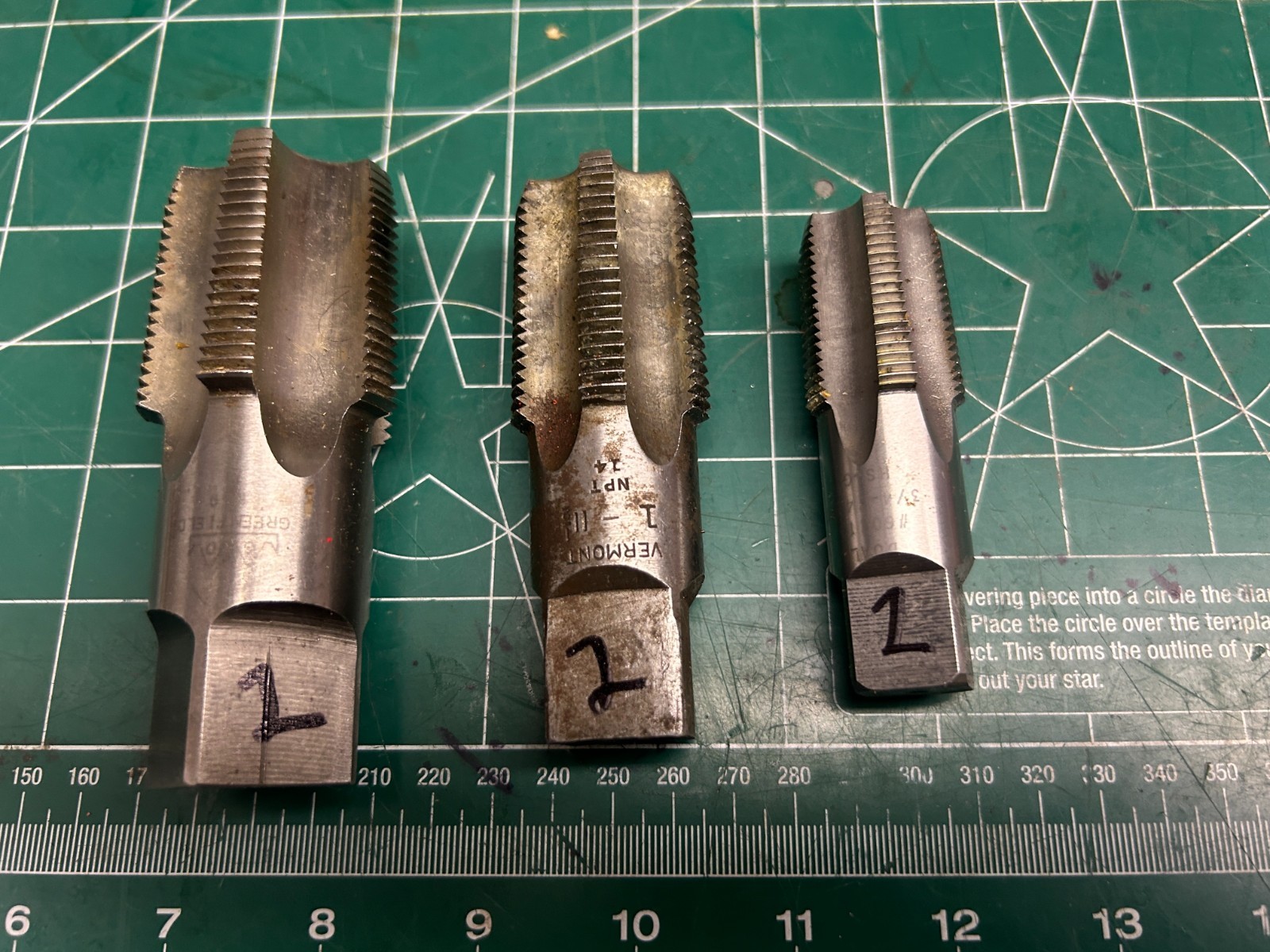 MACHINIST HmDrcb TOOLS LATHE MILL Machinist Lot of Various Pipe Taps Lt2