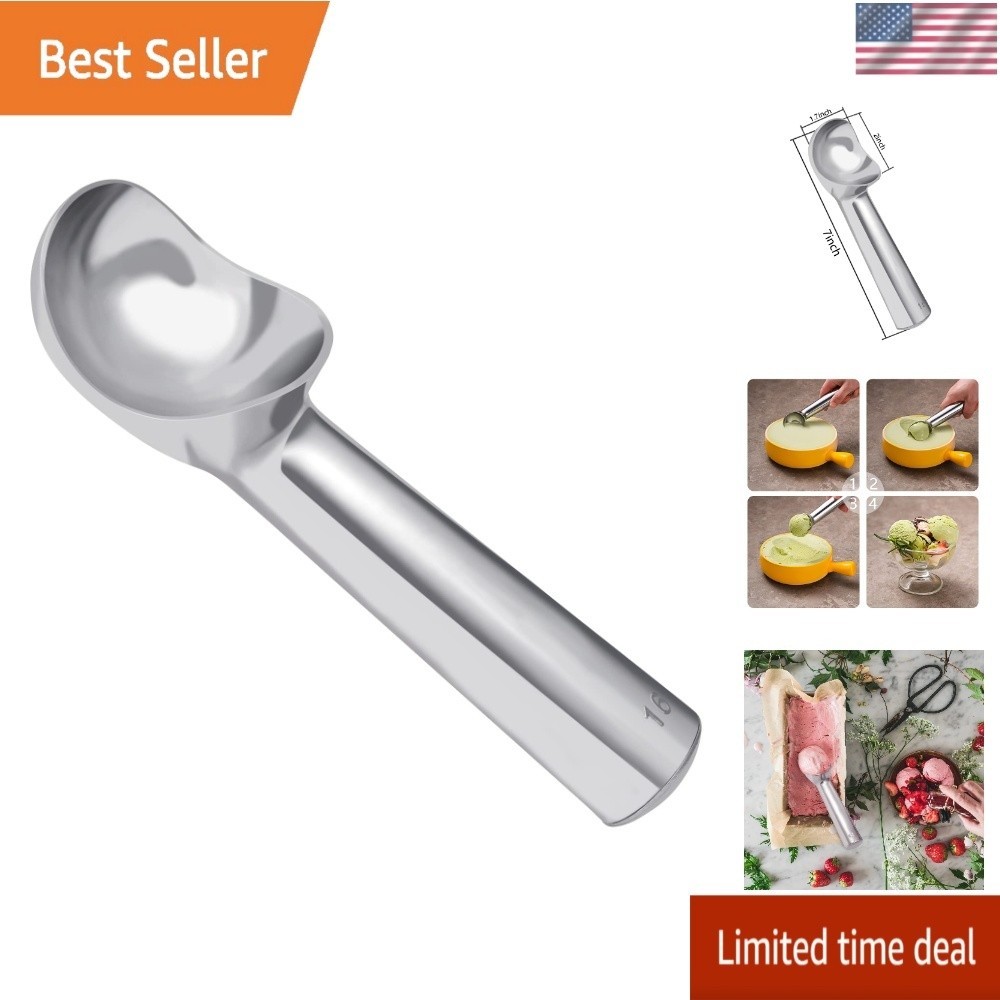 Pimoys Large Ice Cream Scoop 7 Inches Nonstick Anti-Freeze Metal Ice Cream Scoop