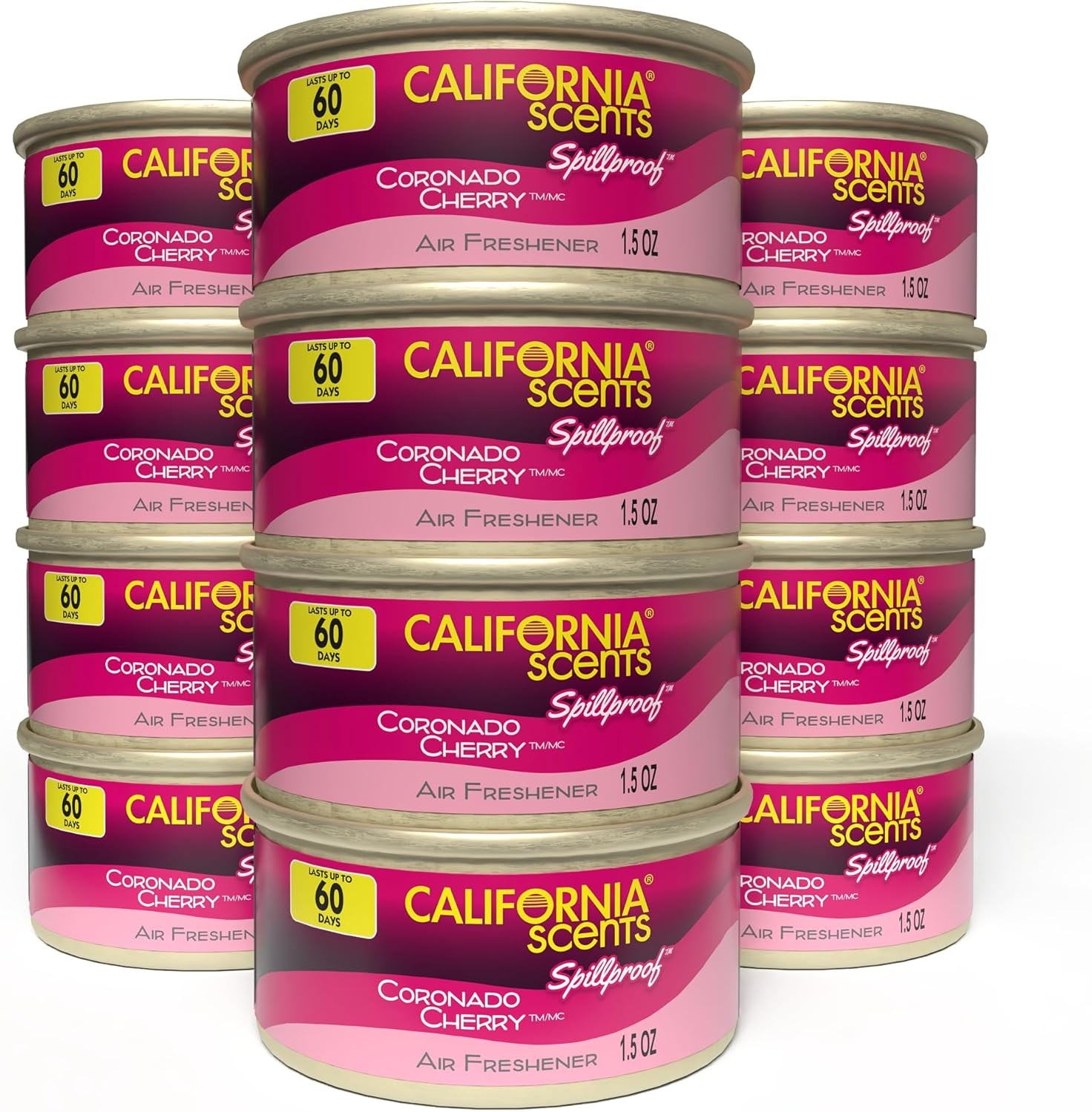Can Air Freshener and Odor Neutralizer by California Scents, Set Multicolor 
