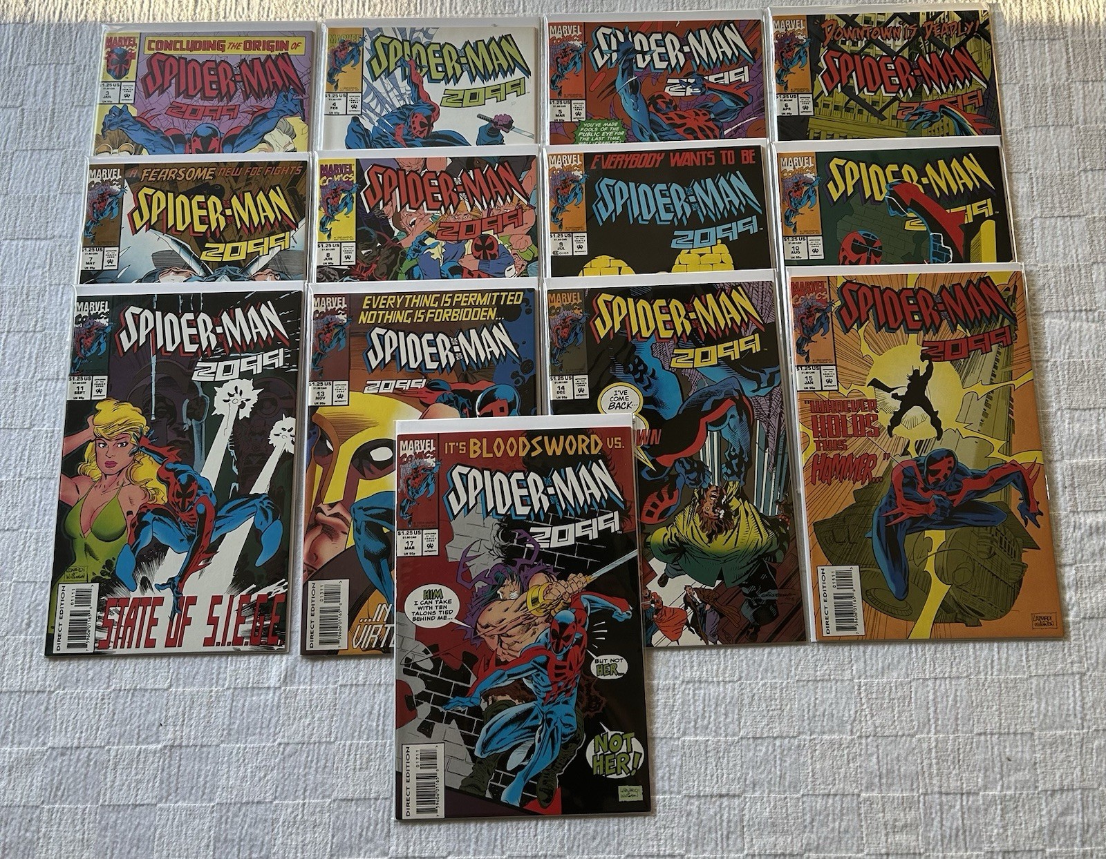 Marvel Comics Spider-Man 2099 Lot Of 13 Comic Books 1992-94 Fine To Very Fine